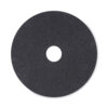High Performance Stripping Floor Pads, 20" Diameter, Black, 5/Carton