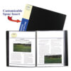 Bound Sheet Protector Presentation Book, 24 Letter-Size Sleeves, Black