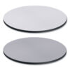 Reversible Laminate Table Top, Round, 35.5" Diameter, White/Gray