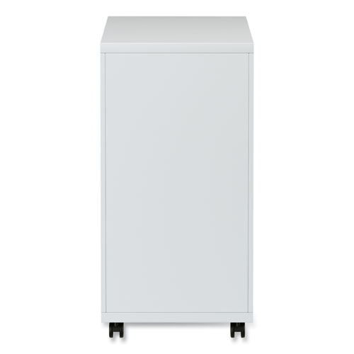 File Pedestal with Full-Length Pull, Left/Right, 3-Drawers: Box/Box/File, Legal/Letter, Light Gray, 14.96" x 19.29" x 27.75"