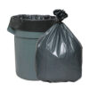 Can Liners, 60 gal, 1.55 mil, 39" x 56", Gray, 5 Bags/Roll, 5 Rolls/Carton