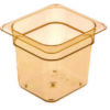 StorPlus High Heat Food Pan, 2.5 qt, 6.38 x 6.75 x 6, Amber, Plastic
