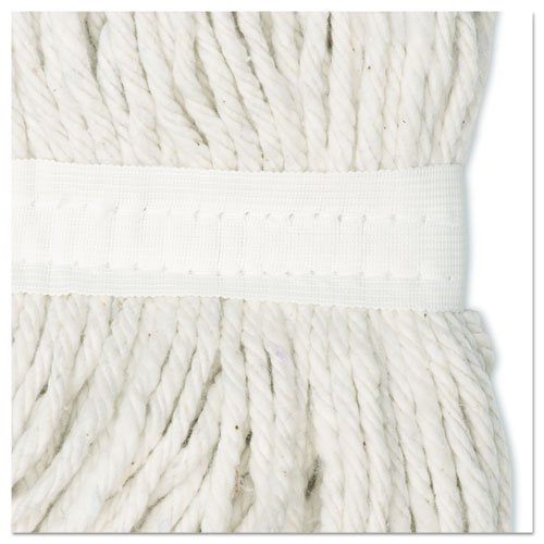 Cut-End Wet Mop Head, Rayon, No. 20, White