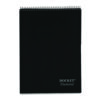 Docket Diamond Top-Wire Ruled Planning Pad, Wide/Legal Rule, Black Cover, 60 White 8.5 x 11.75 Sheets