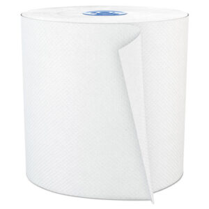 Perform Hardwound Roll Towels for Tandem Dispensers, 1-Ply, 7.5" x 1,050 ft, Ultra White, 6/Carton