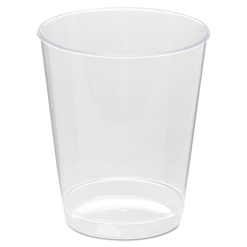 Comet Plastic Tumbler, Tall, 8 oz, Clear, 25/Pack, 20 Packs/Carton
