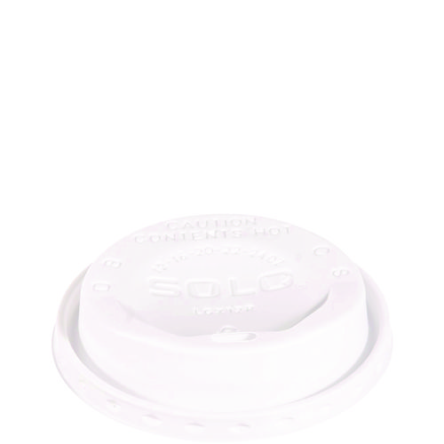 The Gourmet Lid Hot Cup Lids for Trophy Plus, Fits 12 oz to 20 oz Hot Cups, Plastic, White, 1,500/Carton
