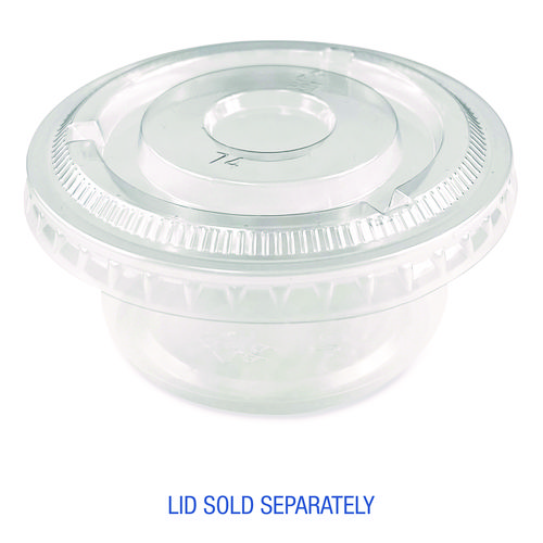 Souffle/Portion Cups, 3.25 oz, Plastic, Translucent, 2,500/Carton