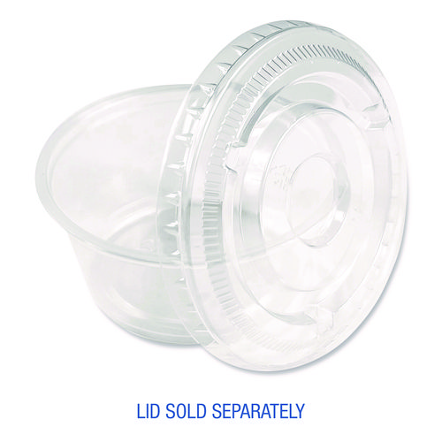 Souffle/Portion Cups, 3.25 oz, Plastic, Translucent, 2,500/Carton