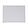 Melamine Dry Erase Board with Aluminum Frame, 24" x 18", White Surface, Anodized Aluminum Frame