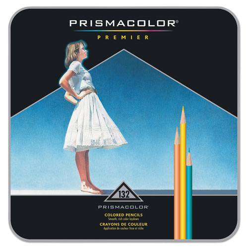 Premier Colored Pencil, 0.7 mm, 2B, Assorted Lead and Barrel Colors, 132/Pack