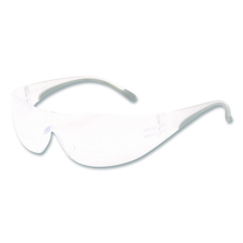 Zenon Z12R Rimless Optical Eyewear with 3-Diopter Bifocal Reading-Glass Design, Scratch-Resistant, Clear Lens, Clear Frame