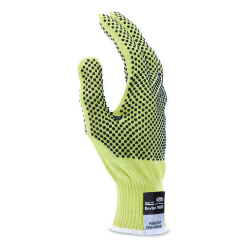 CutPro Kevlar Gloves 9396, Yellow/Black, Small, Pair