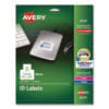 Permanent ID Labels w/ Sure Feed Technology, Inkjet/Laser Printers, 1.25 x 1.75, White, 32/Sheet, 15 Sheets/Pack