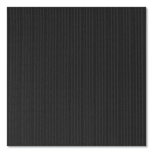Ribbed Vinyl Anti-Fatigue Mat, Rib Embossed Surface, 36 x 144, Black