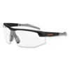 Skullerz Skoll Safety Glasses, Matte Black Nylon Impact Frame, Anti-Fog Clear Polycarbonate Lens