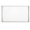 ARC Frame Cubicle Board, Magnetic Dry Erase, 30" x 18", White Surface, Satin Aluminum Frame