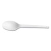 White CPLA Cutlery, General Purpose Spoon, Plastic, 1,000/Carton