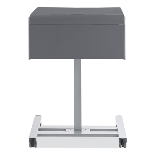 Sit-Stand Student Desk Pro, 23.5" x 19.5" x 28.5" to 41.75", Charcoal Gray