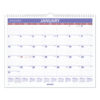 Monthly Wall Calendar, 15 x 12, White/Red/Blue Sheets, 12-Month (Jan to Dec): 2025