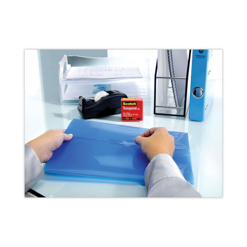 Transparent Tape Value Pack with Black Dispenser, 1" Core, 0.75" x 83.33 ft, Transparent