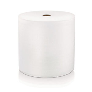 Hard Wound Roll Towel, 1-Ply, 8" x 800 ft, White, 6 Rolls/Carton