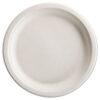 PaperPro Naturals Fiber Dinnerware, Plate, Paper, 10.5" dia, Natural, 125/Pack, 4 Packs/Carton
