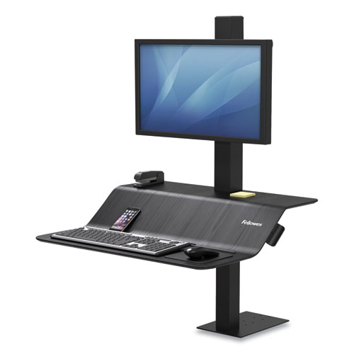 Fellowes Lotus Clamp Mount for Monitor - Black