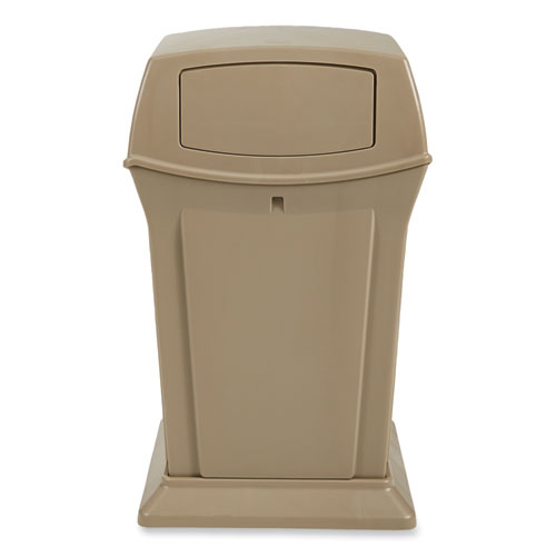 Ranger Fire-Safe Container, Two Doors, 45 gal, Structural Foam, Beige