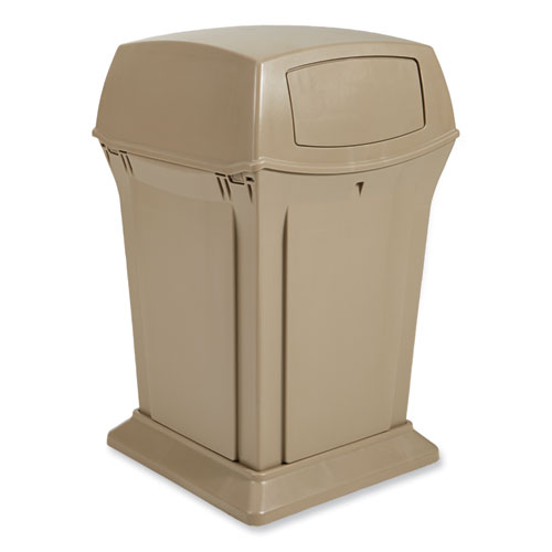 Ranger Fire-Safe Container, Two Doors, 45 gal, Structural Foam, Beige