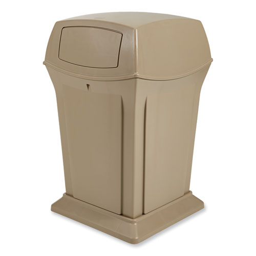 Ranger Fire-Safe Container, Two Doors, 45 gal, Structural Foam, Beige