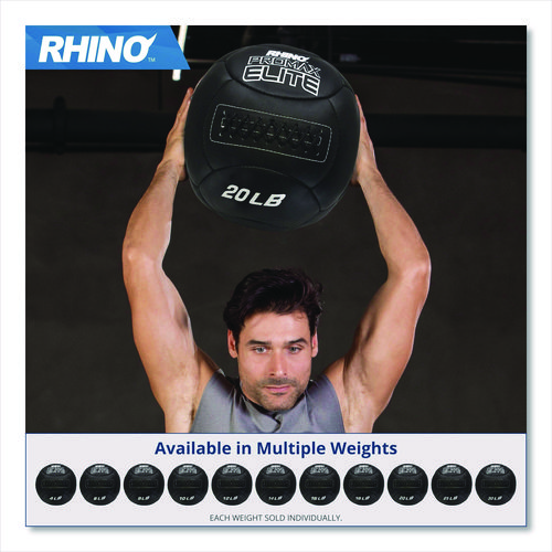 Rhino Promax Elite Medicine Ball, 30 lb, Black