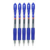 G2 Premium Gel Pen, Retractable, Extra-Fine 0.5 mm, Blue Ink, Smoke/Blue Barrel, 5/Pack