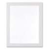 Self Adhesive Sign Holders, 8.5 x 11 Insert, Clear with White Border, 2/Pack