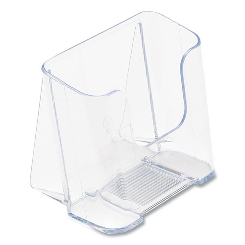 DocuHolder for Countertop/Wall-Mount, Leaflet Size, 4.37w x 3.25d x 3.87h, Clear