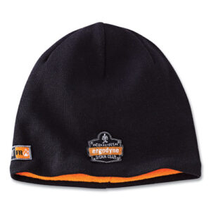 N-Ferno 6820 FR Cotton Fleece Knit Hat, One Size Fits Most, Black