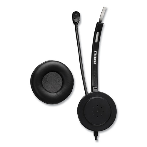 Xtream P1 Monaural Over the Head Headset with Microphone, Black