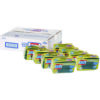 Heavy Duty Scrubber Sponge, 2.5 x 4.5, 0.9" Thick, Yellow/Green, 3/Pack, 8 Packs/Carton