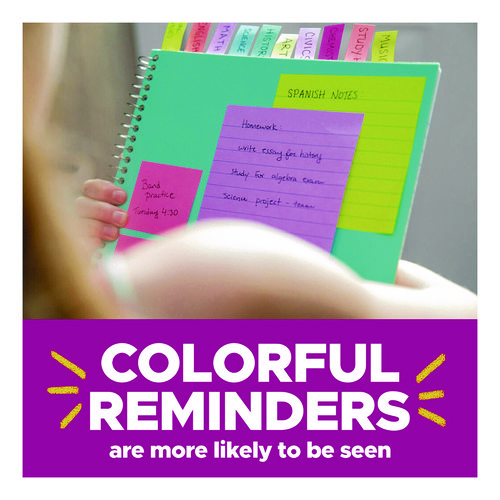Pop-Up Notes Summer Joy Collection Colors, 3" x 3", Assorted Colors, 90 Sheets/Pad, 6 Pads/Pack