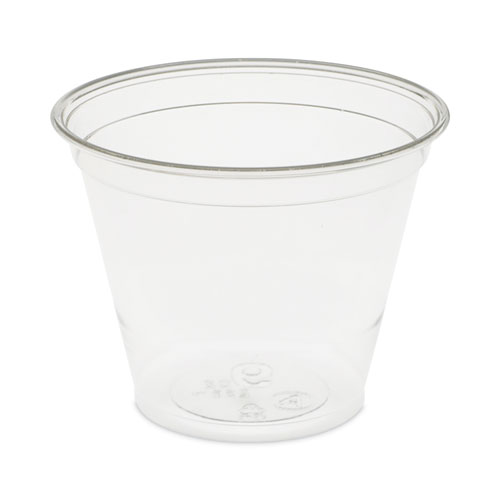 EarthChoice Recycled Clear Plastic Cold Cups, 9 oz, Clear, 975/Carton