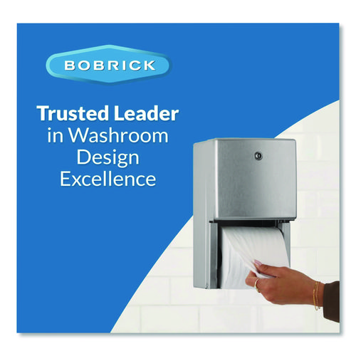 ConturaSeries Two-Roll Tissue Dispenser, 6.08 x 5.94 x 11, Stainless Steel