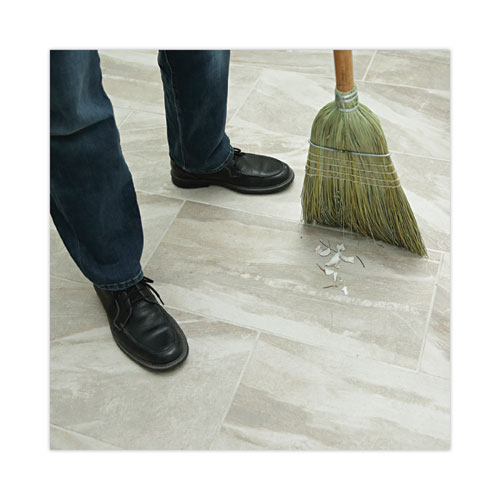 Warehouse Broom, Yucca/Corn Fiber Bristles, 56" Overall Length, Natural