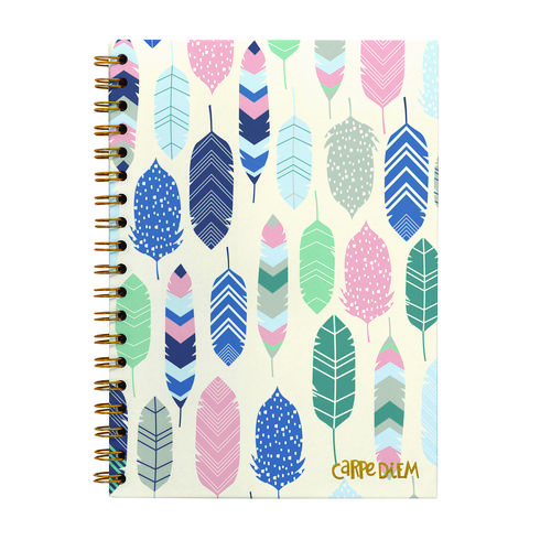 B5 Size Notebook, 1 -Subject, Medium/College Rule, Design Cover, (80) 9.8 x 6.9 Sheets, 3/Pack