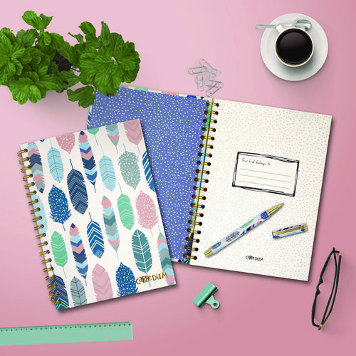B5 Size Notebook, 1 -Subject, Medium/College Rule, Design Cover, (80) 9.8 x 6.9 Sheets, 3/Pack