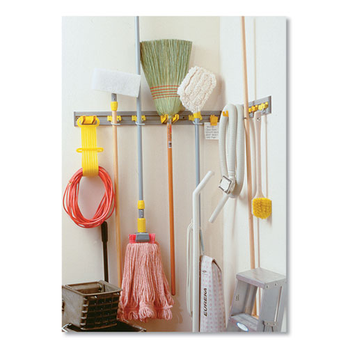 Closet Organizer/Tool Holder, 34w x 3.25d x 4.25h, Gray