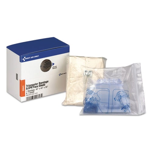 First Aid Only Triangular Bandage/CPR Face Shield