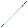 Opti-Loc Extension Pole, 4 ft, Two Sections, Green/Silver