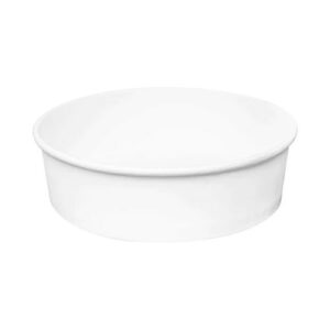Food Bucket, 48 oz, 7.99" Diameter x 2.4" h, White, Paper, 270/Carton