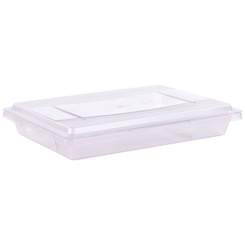 StorPlus Polycarbonate Food Storage Container, 5 gal, 18 x 26 x 3.5, Clear, Plastic