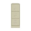 Three-Drawer Economy Vertical File, Letter-Size File Drawers, 15" x 22" x 40.19", Putty